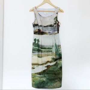 Anthropologie Odille Artist’s Rendering Dress